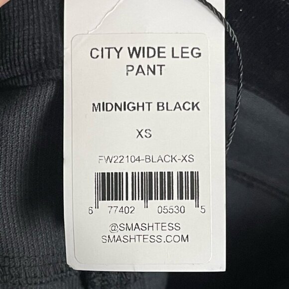 Smash + Tess City wide leg pant in midnight black high rise corduroy NWT size XS - Picture 9 of 11